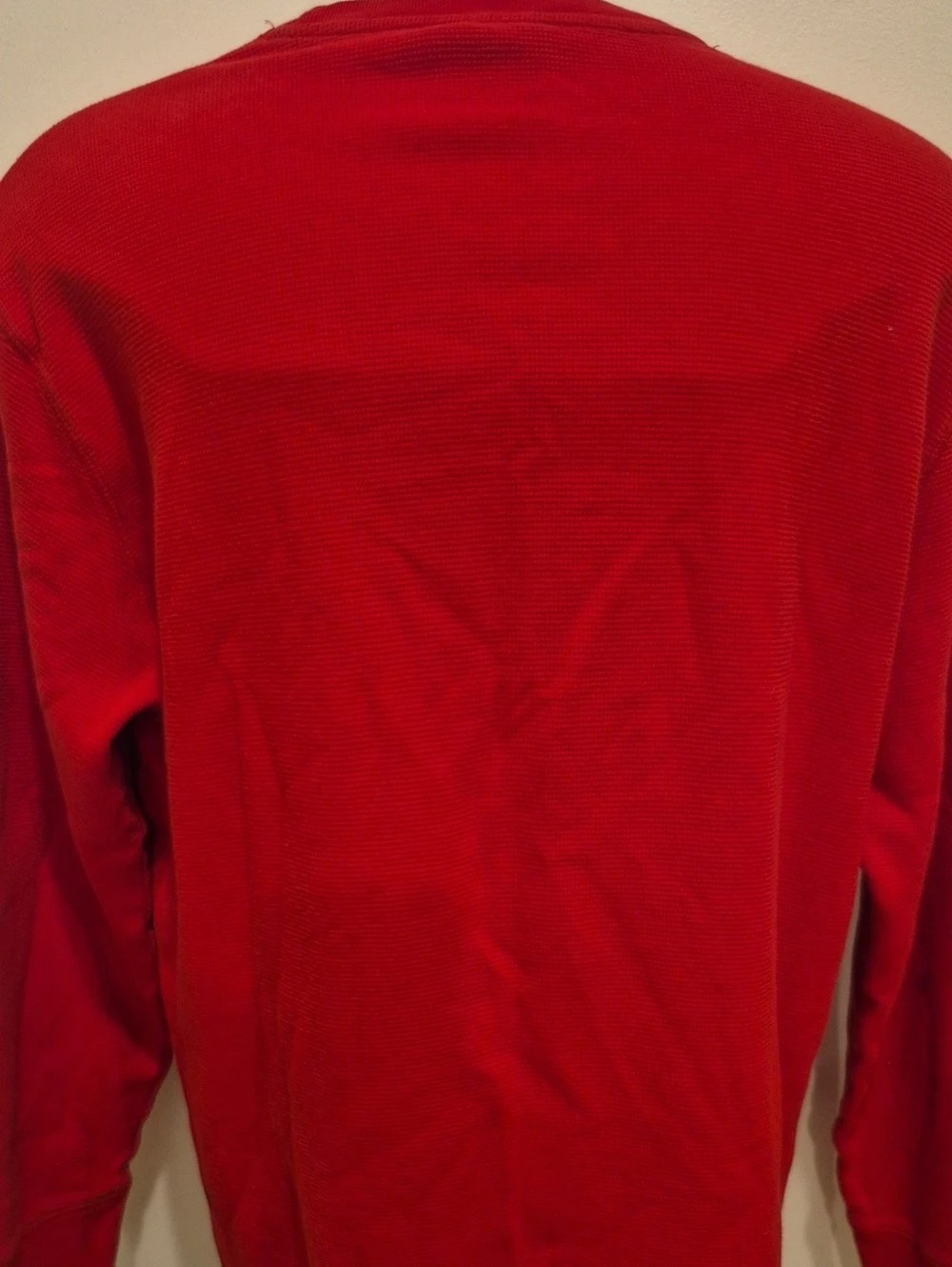 Polo Ralph Lauren Thermal-Knit Sleep Shirt Red Cotton Large - Picture 3 of 5